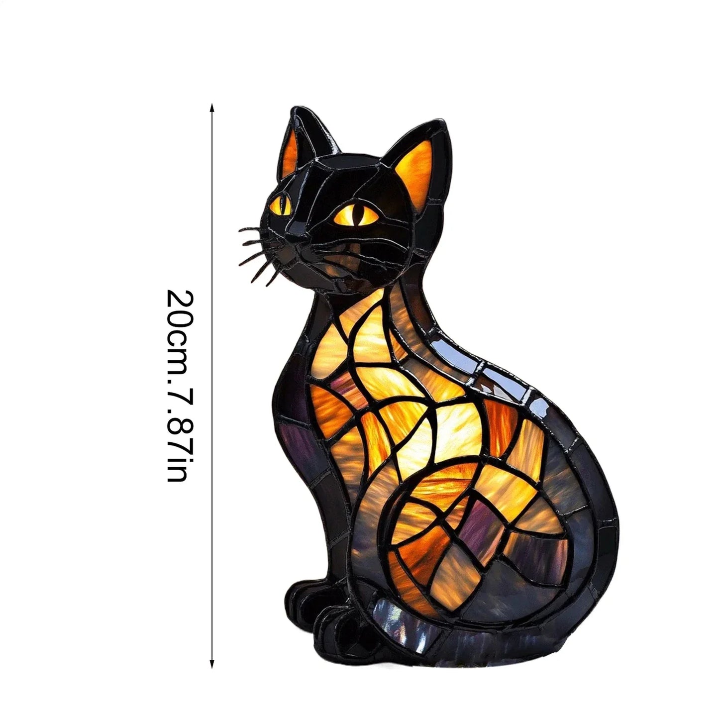 この可愛い猫のランプは、どんな部屋にもゴロゴロと温かい雰囲気をもたらします-aqy