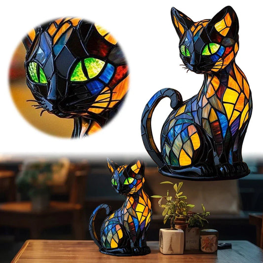 この可愛い猫のランプは、どんな部屋にもゴロゴロと温かい雰囲気をもたらします-aqy